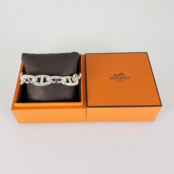 HERMES Chaine d'Ancre TGM Silver Bracelet - Picture 4 of 9